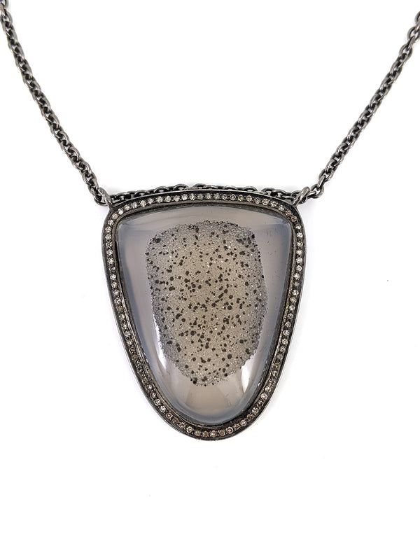 speckled stone pendant 
