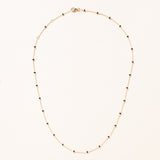 18" Gold and Bead Chain