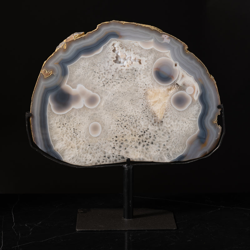 Agate Slice on Stand