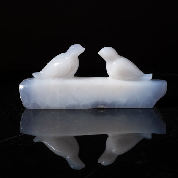 Chalcedony Bird Sculpture