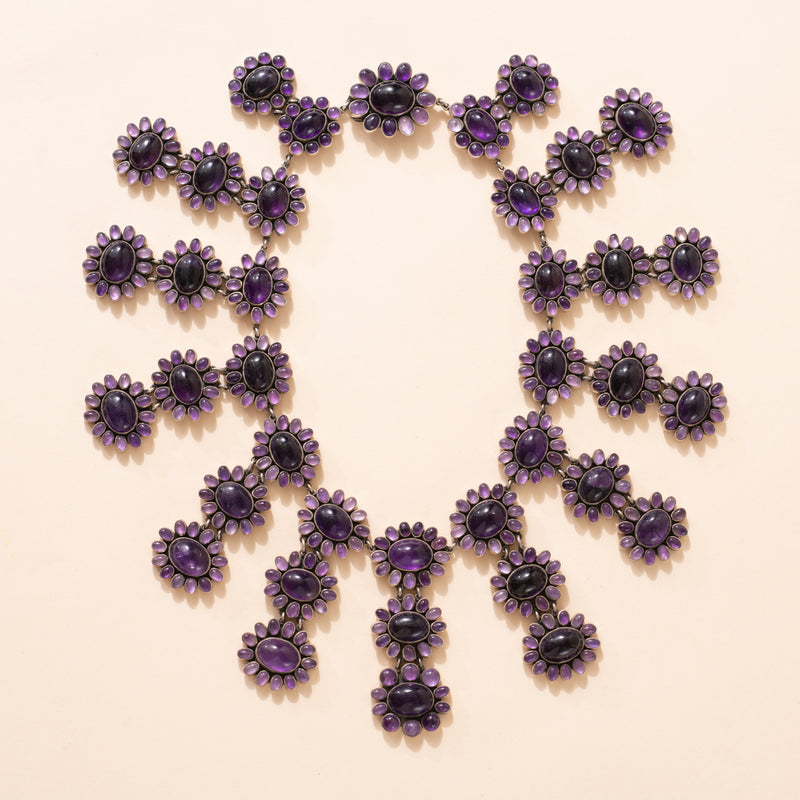 Amethyst Flower Necklace