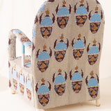 African Beaded Chair - Faces