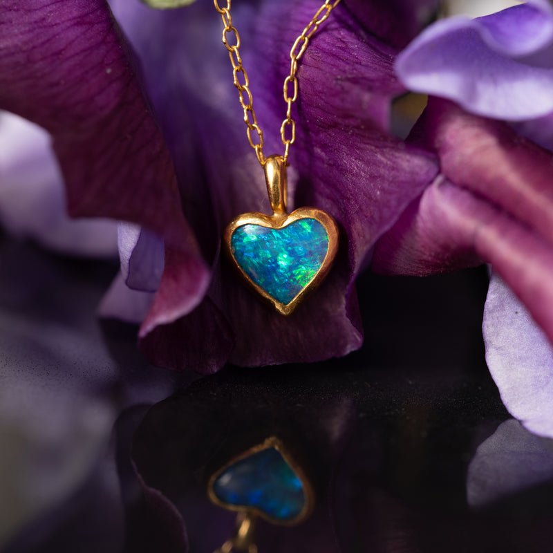 Romance Gold with Opal Pendant