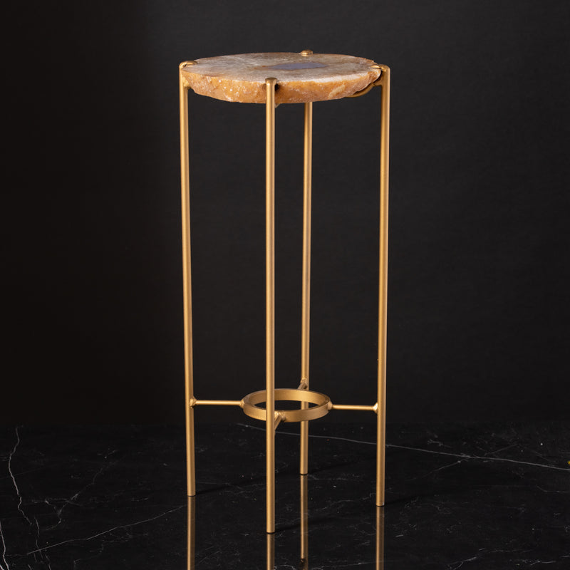 Geode Topped Side Table