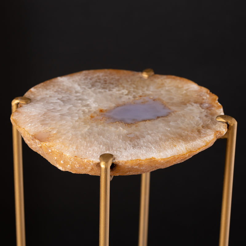 Geode Topped Side Table