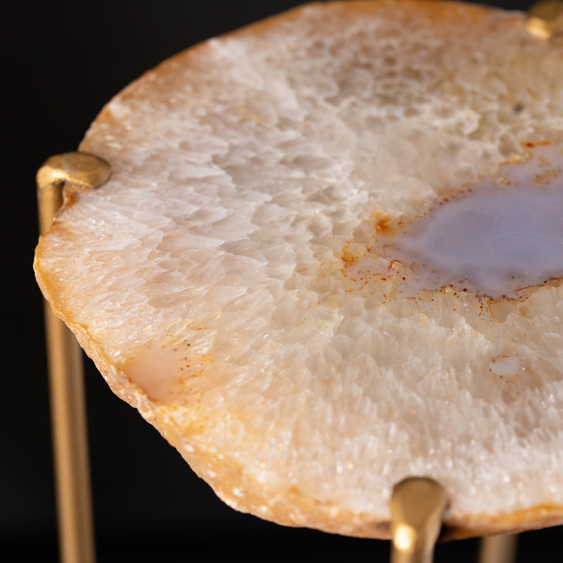 Geode Topped Side Table
