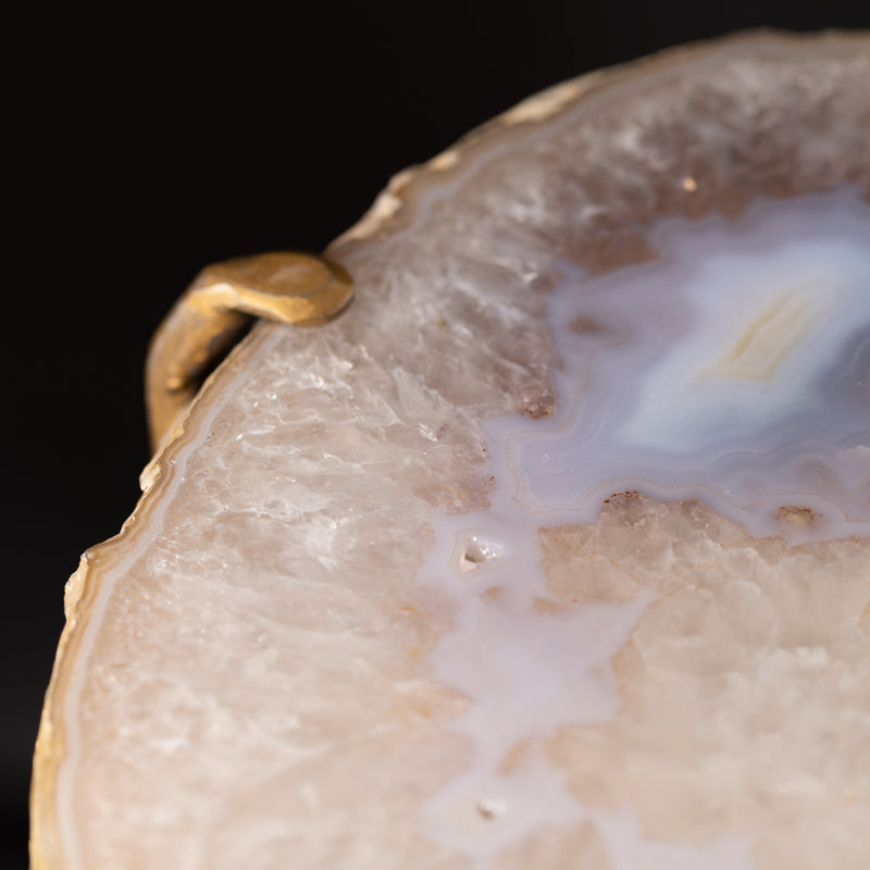 Geode Topped Side Table