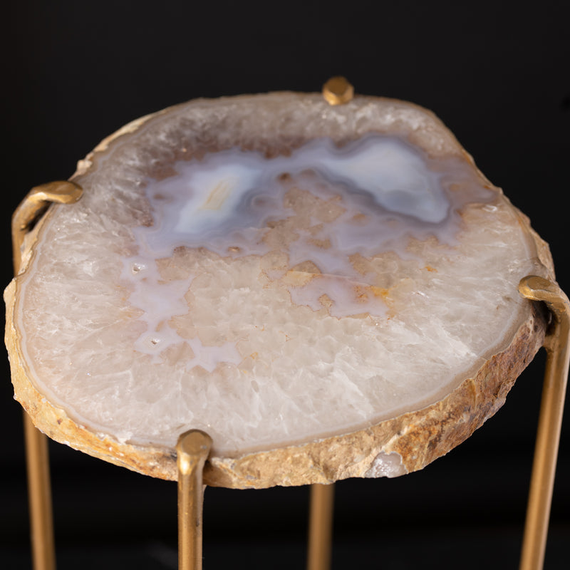 Geode Topped Side Table
