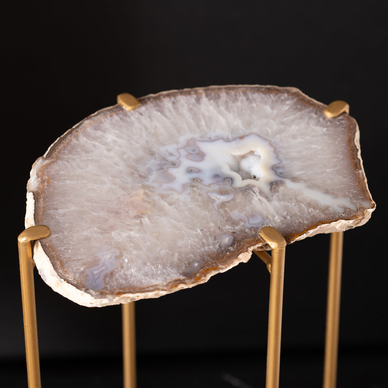 Geode Topped Side Table