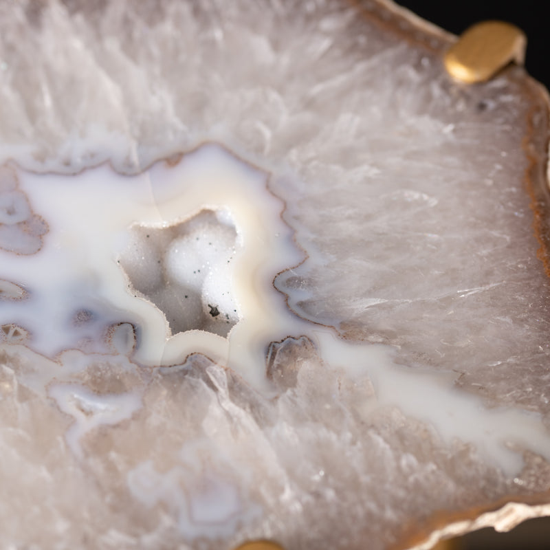 Geode Topped Side Table