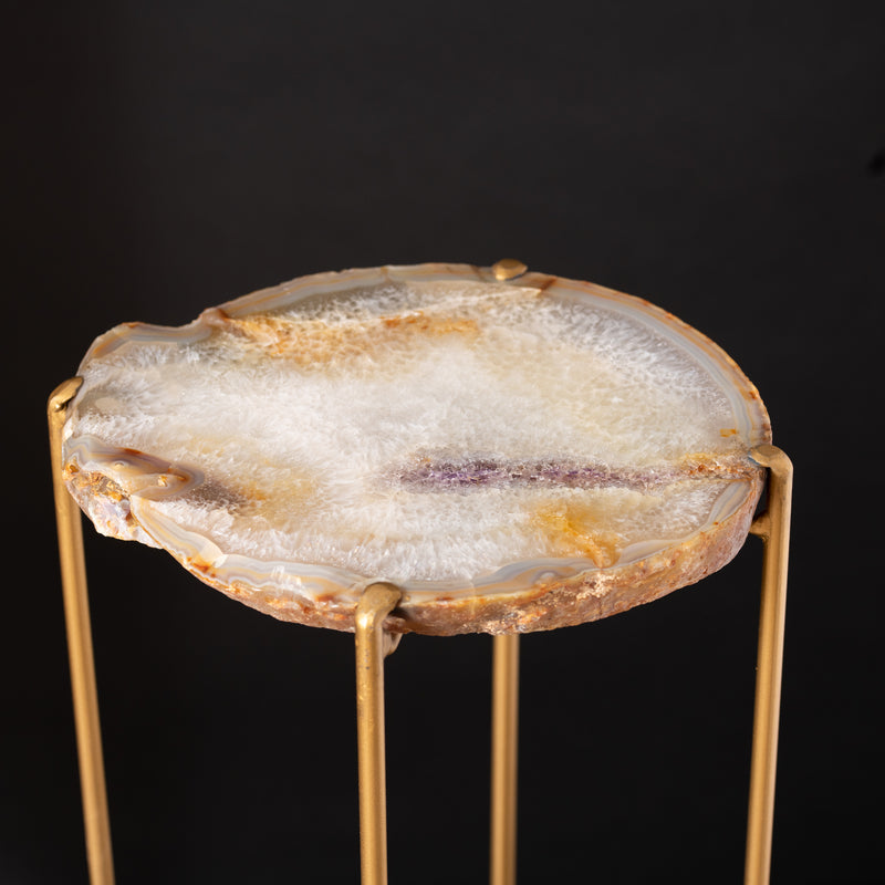 Geode Topped Side Table