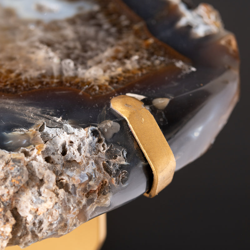 Geode Topped Side Table