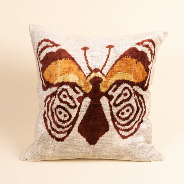 Ikat Velvet Butterfly 60x60 Pillow