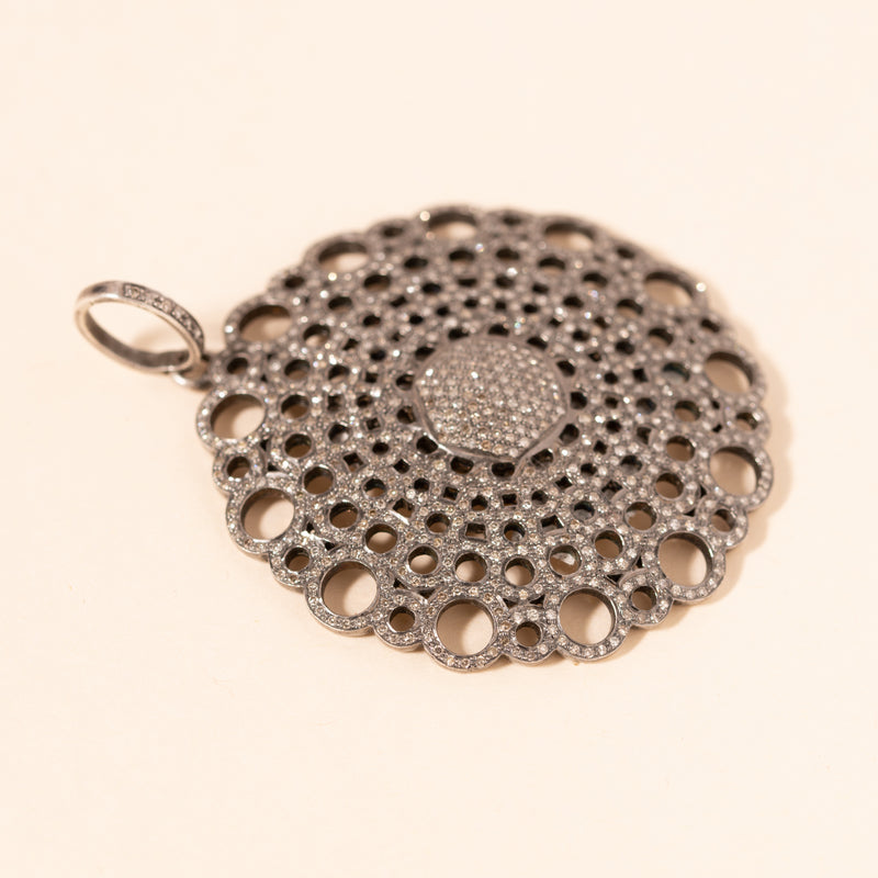 diamond doily pendant 