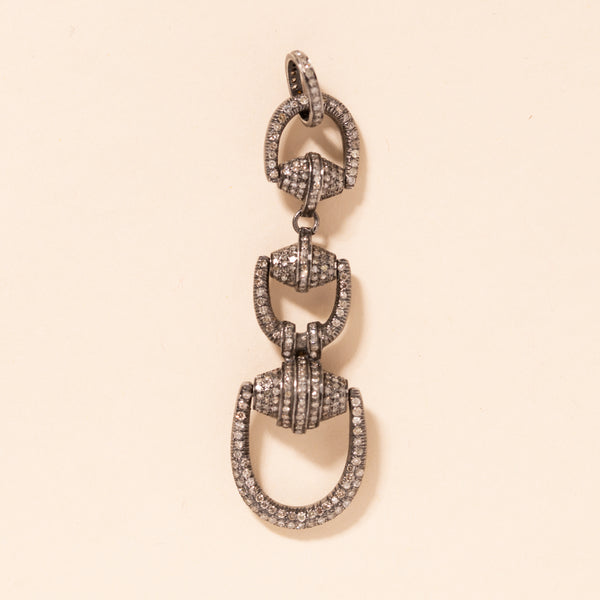 diamond loop link pendant 
