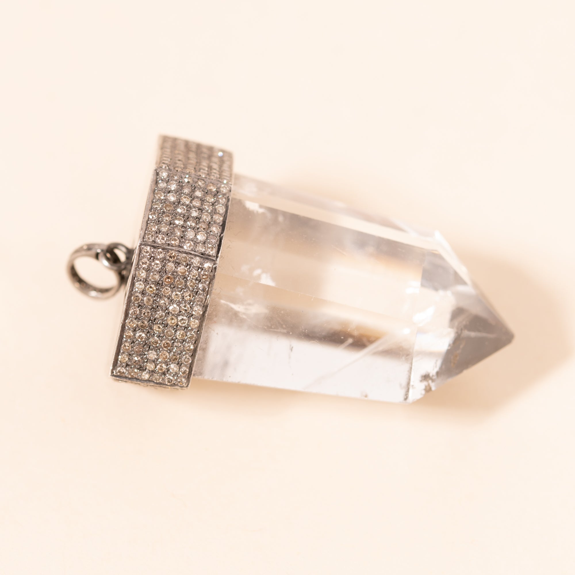 six sides point crystal pendant 