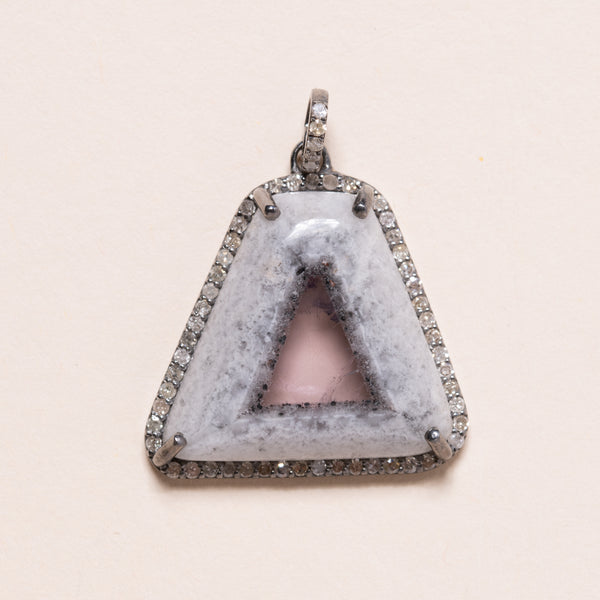 triangle amethyst pendant 