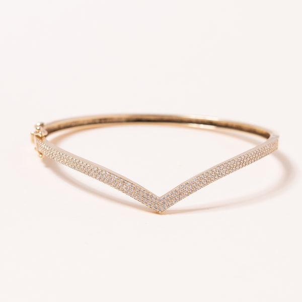 Diamond V Gold Bracelet