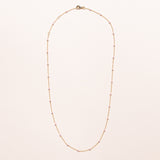 18" Gold and Bead Chain