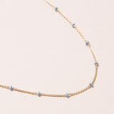 18" Gold and Bead Chain