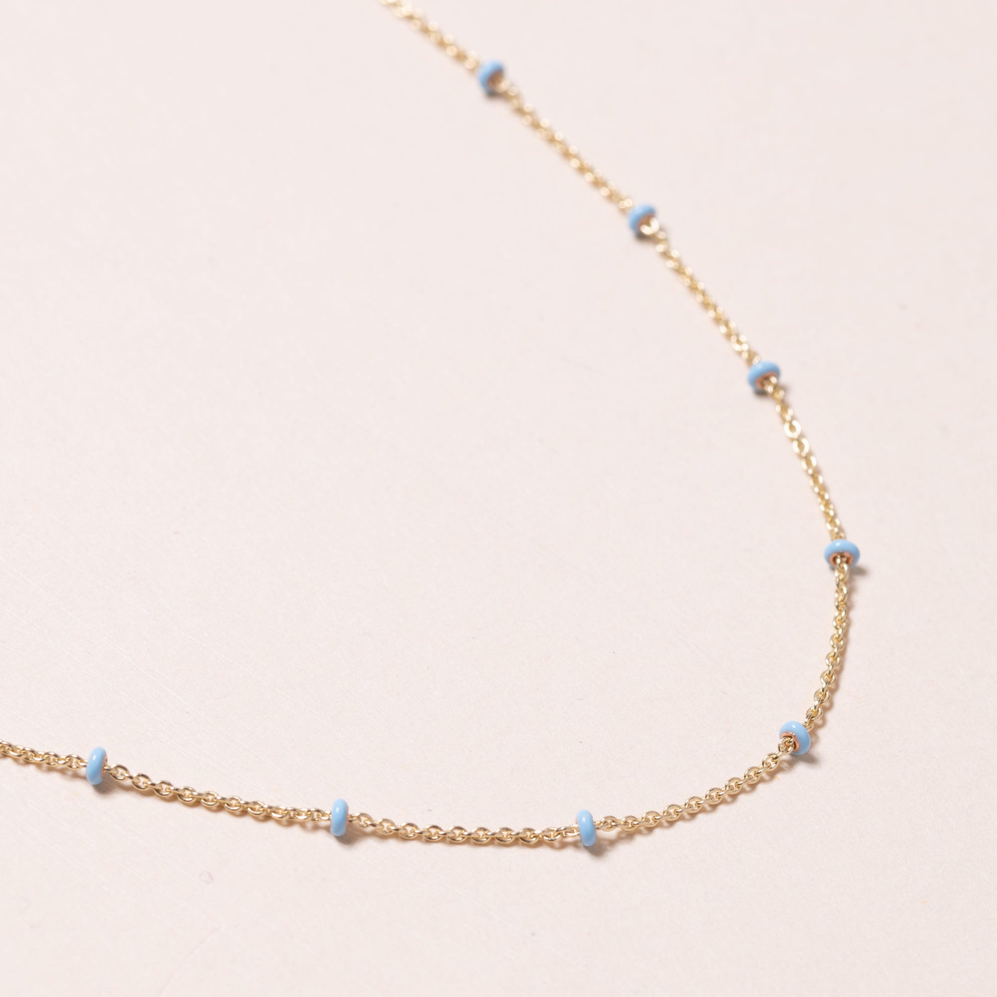 18" Gold and Bead Chain