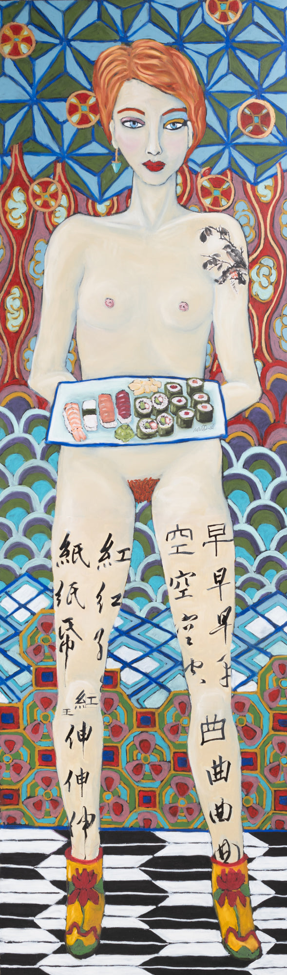 Sushi Boots Painting