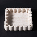 italian marble waved plate 