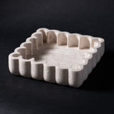 italian marble waved plate 
