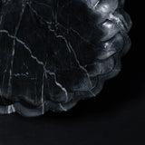 16 x 16 waved black marble plate 