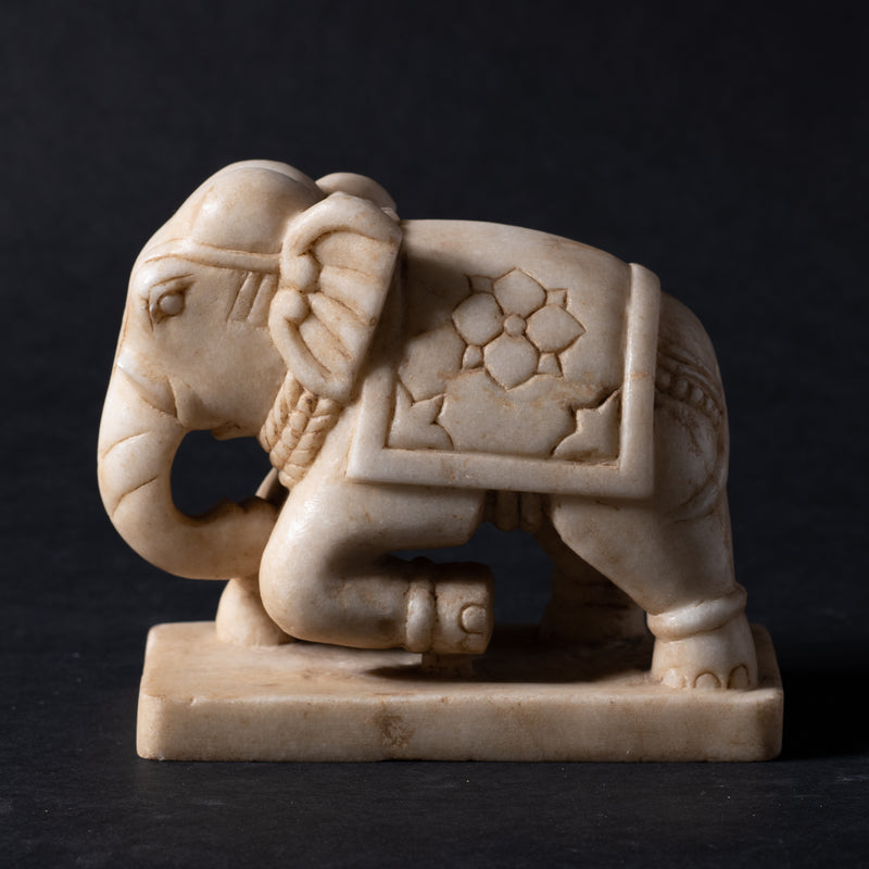 Marble Pair of Elephants 7"x3"x6"