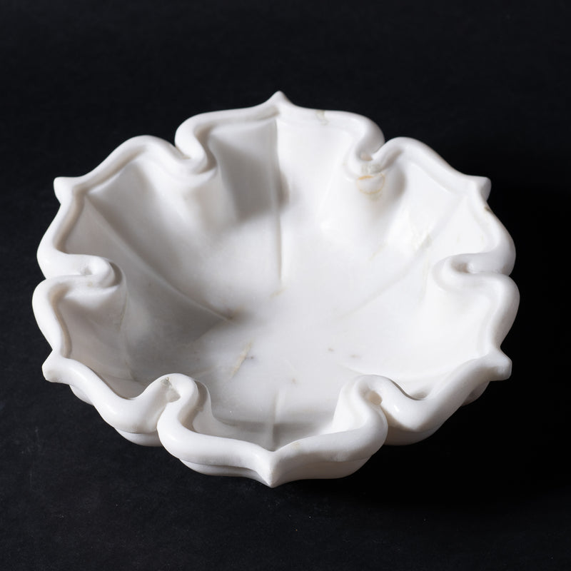 white marble lotus bowl 