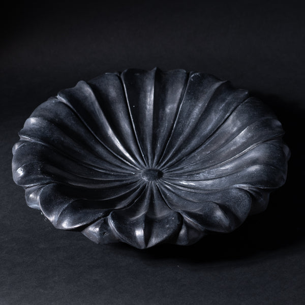 black marble bowl 16"