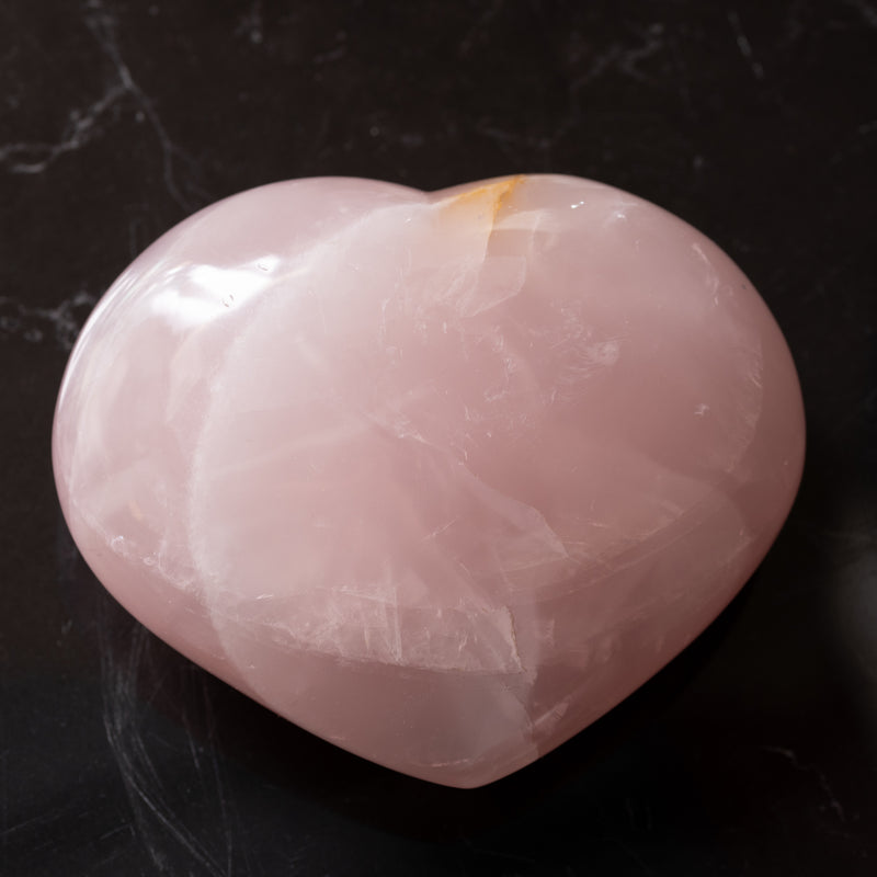 Grande Rose Quartz Heart