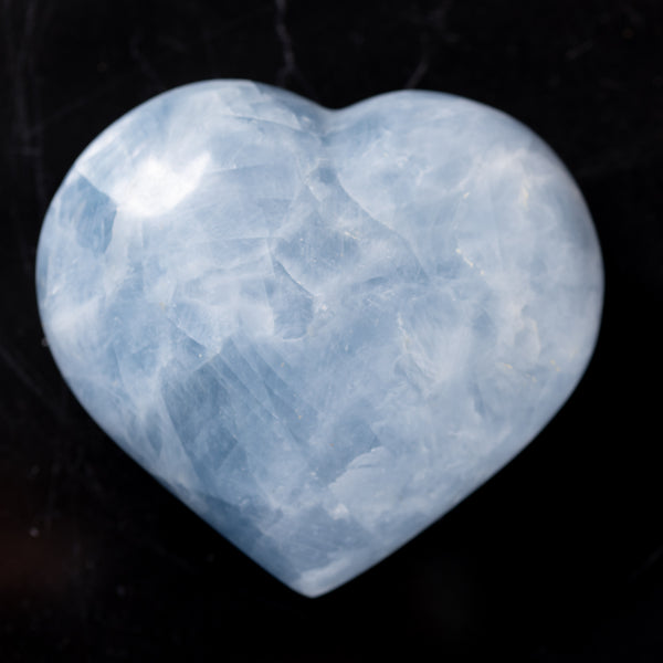 Blue Calcite Heart
