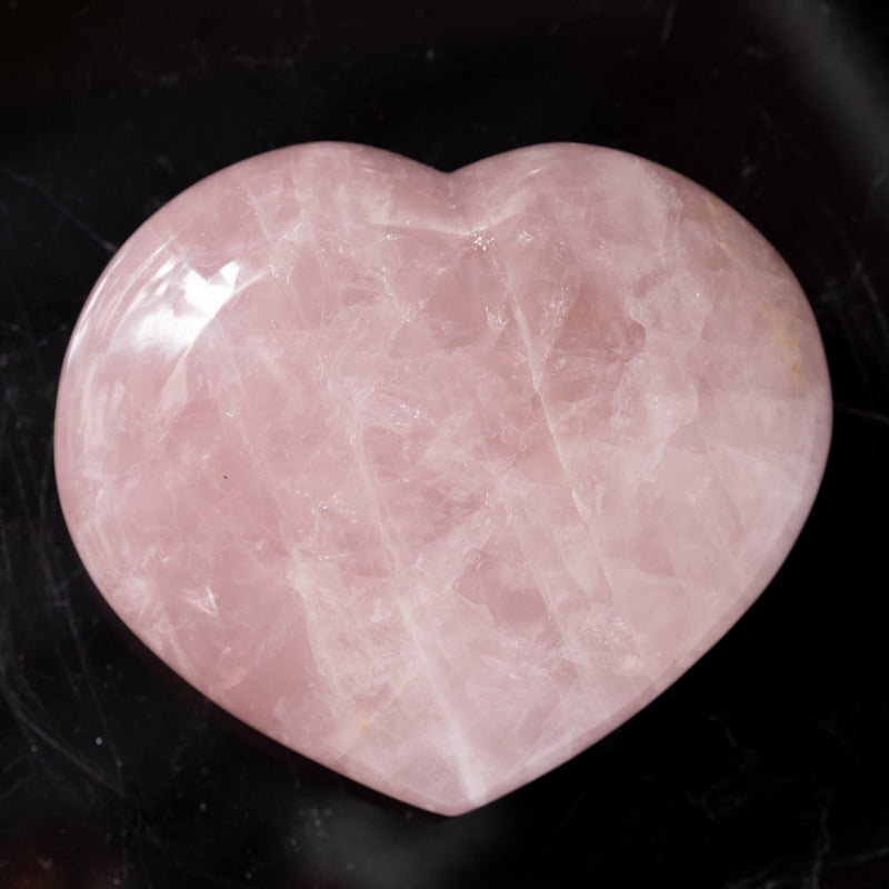 Grande Rose Quartz Heart