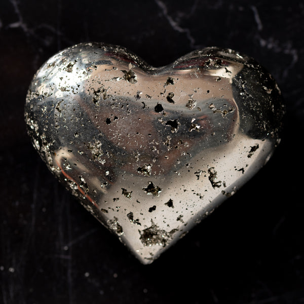 Petite Pyrite Heart