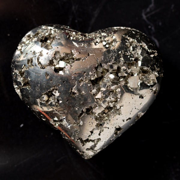 Petite Pyrite Heart