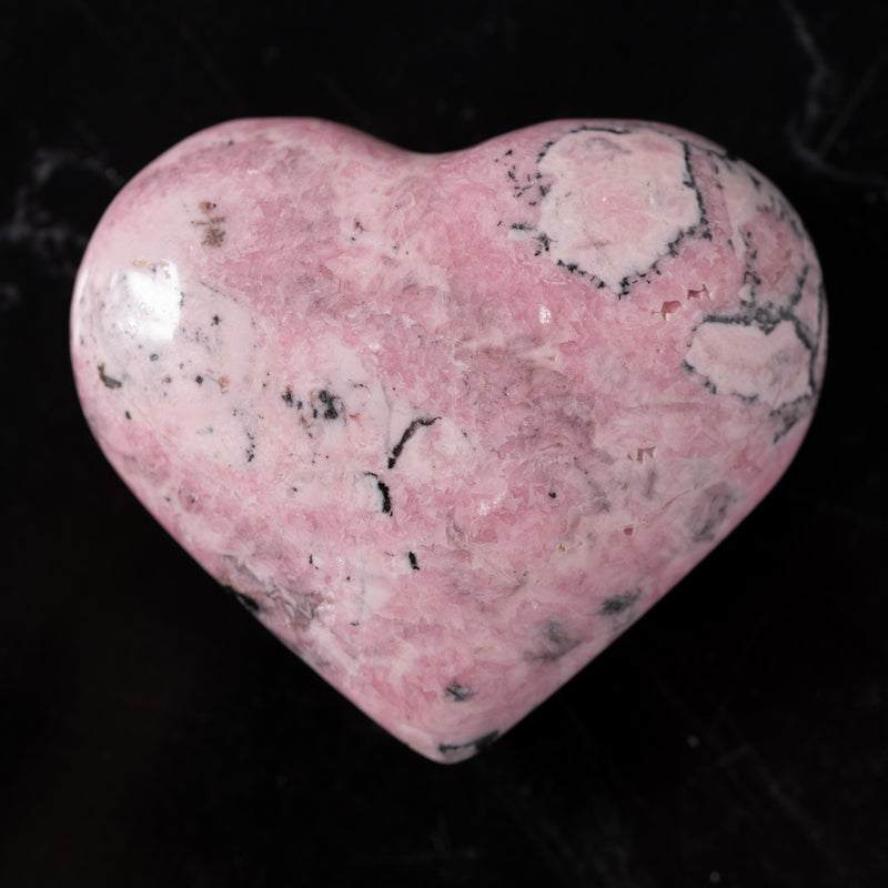 Petite Rhodonite Heart