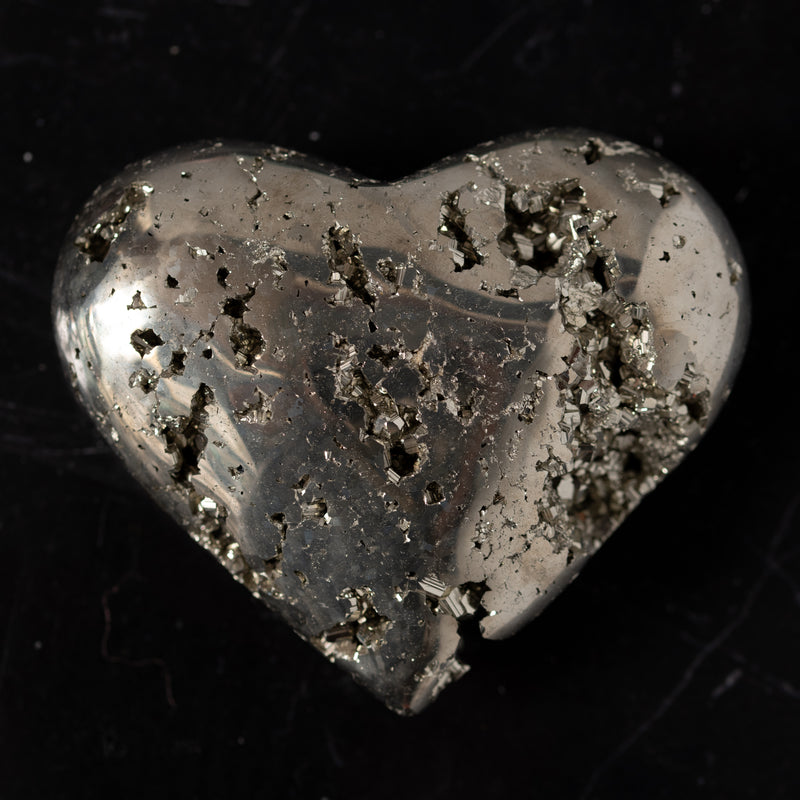 Petite Pyrite Heart