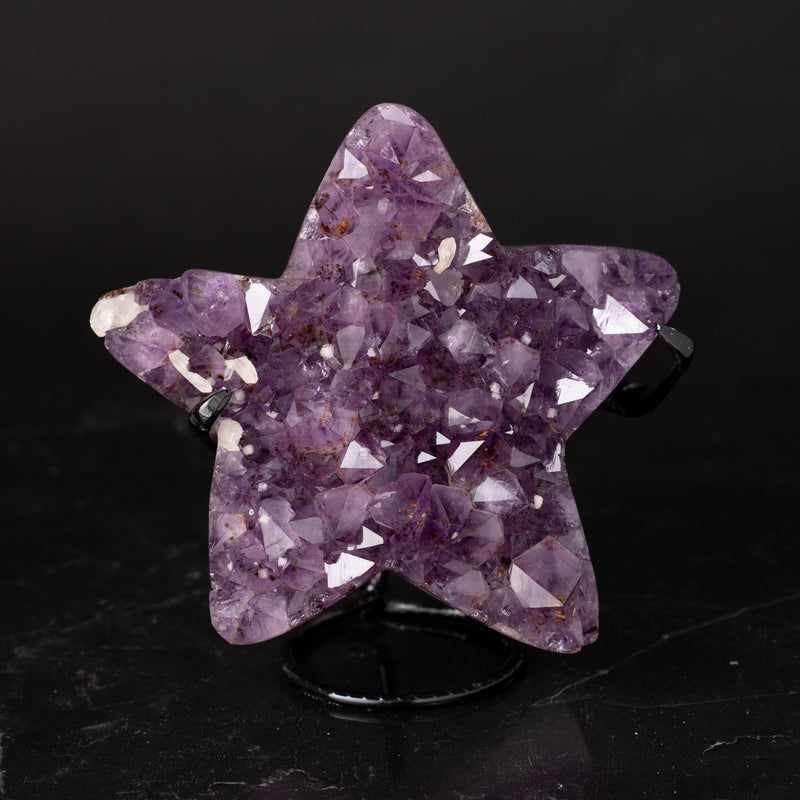 Amethyst Star on Stand