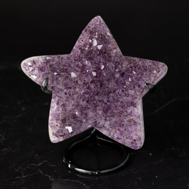 Amethyst Star on Stand