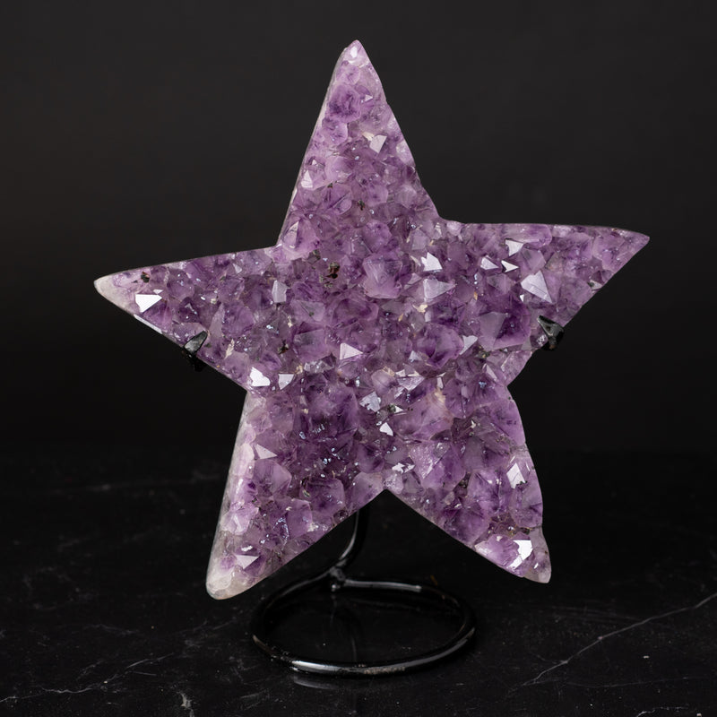 Amethyst Star on Stand