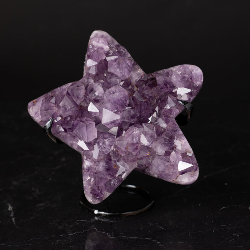 Amethyst Star on Stand