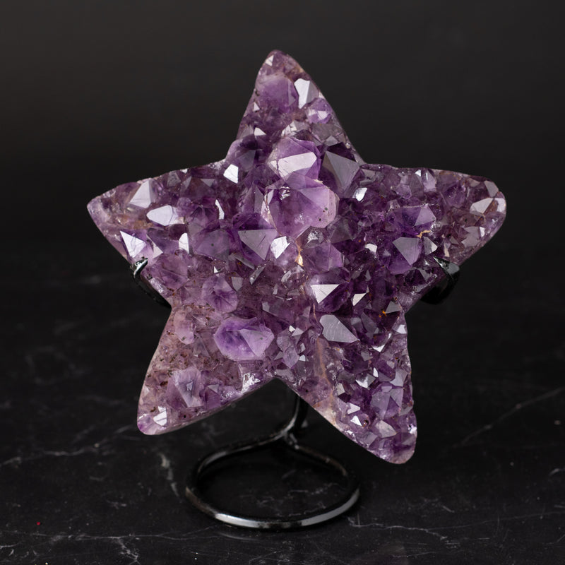 Amethyst Star on Stand