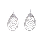 white gold and diamond loop earrings 