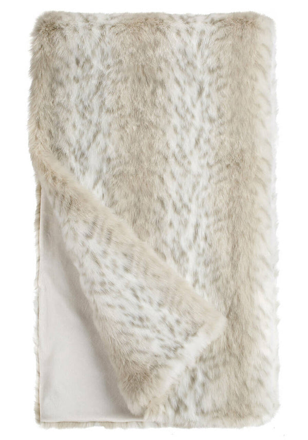 Lynx Faux Fur Throw - 60x86
