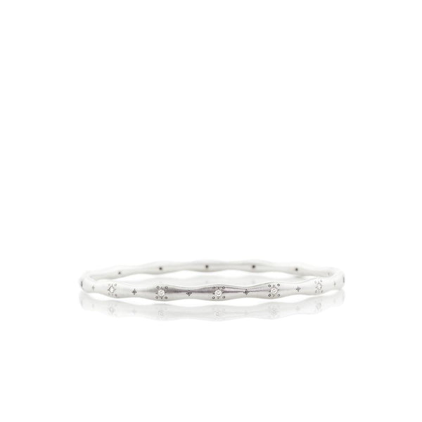 Wavy Stepping Stone Bangle