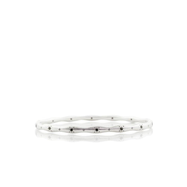 Wavy Stepping Stone Bangle